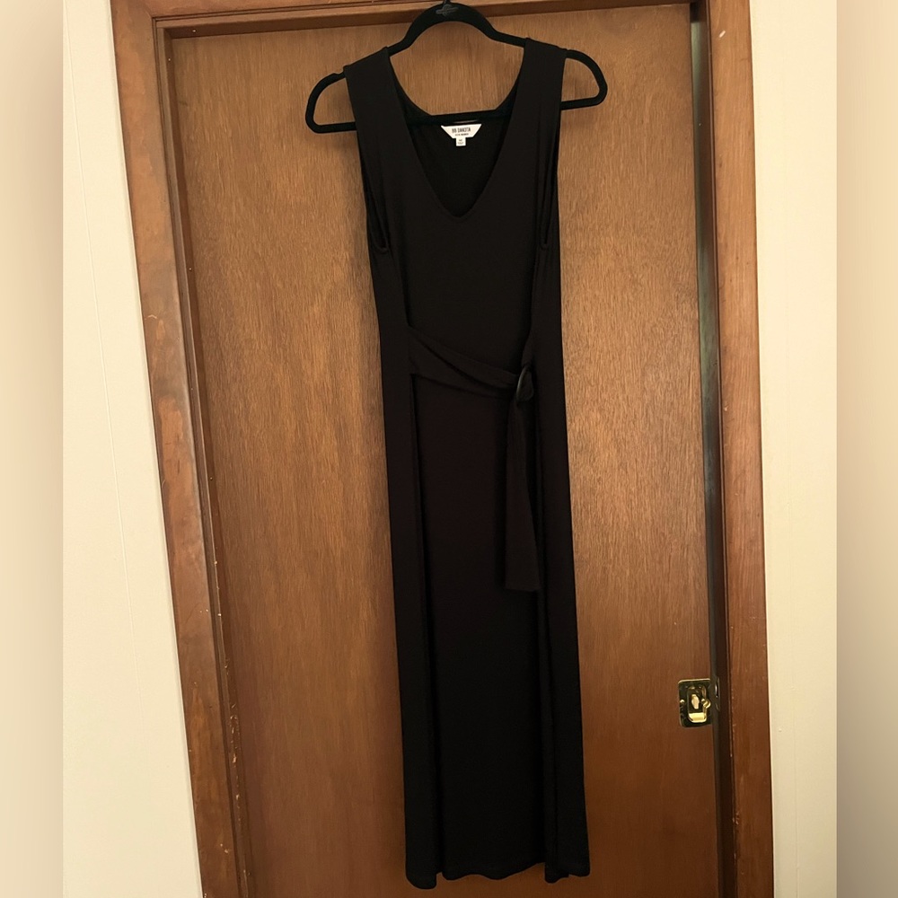 BB Dakota Steve Madden Black Belted Midi Dress